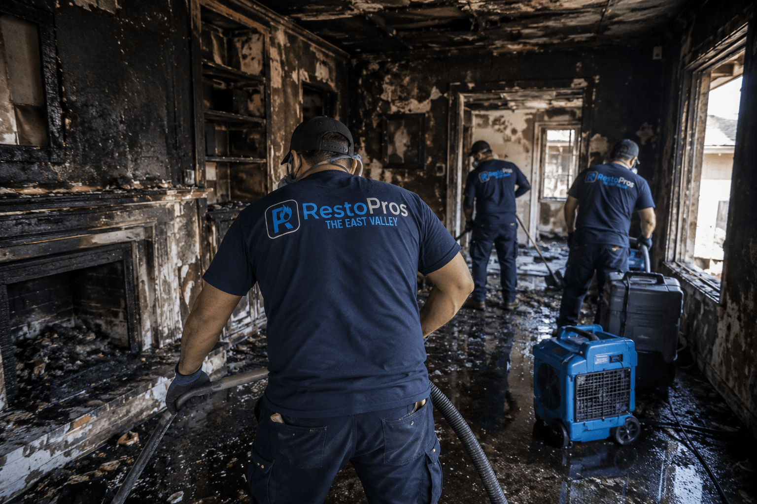 Fire damage restoration Tempe